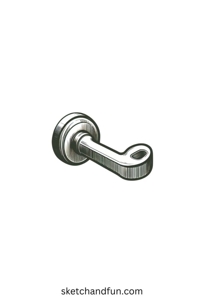 Beautiful Sketch Drawing Ideas, Door Handle