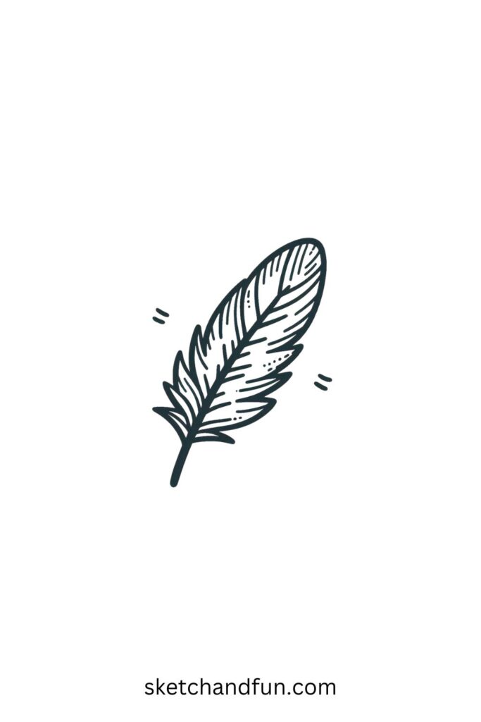 Cute Sketches, Feather 
