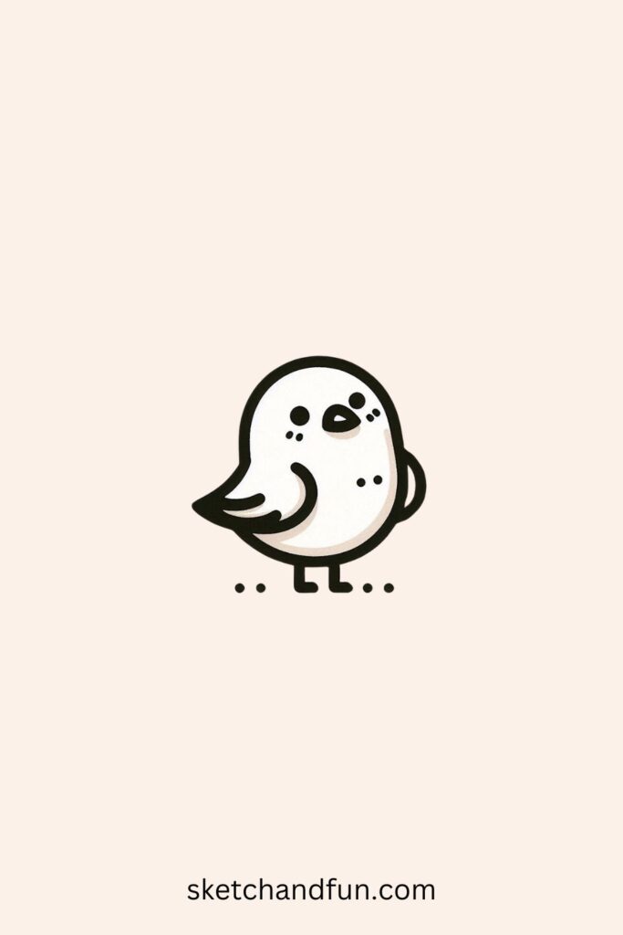 Easy Seagull Drawing Cute