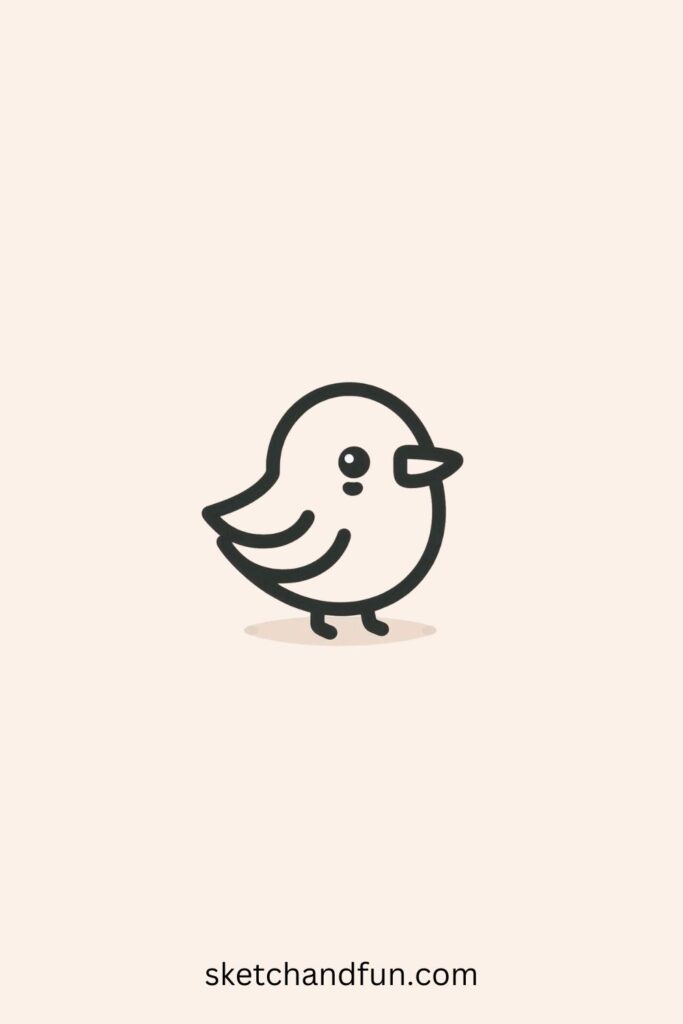 Easy Seagull Drawing Cute