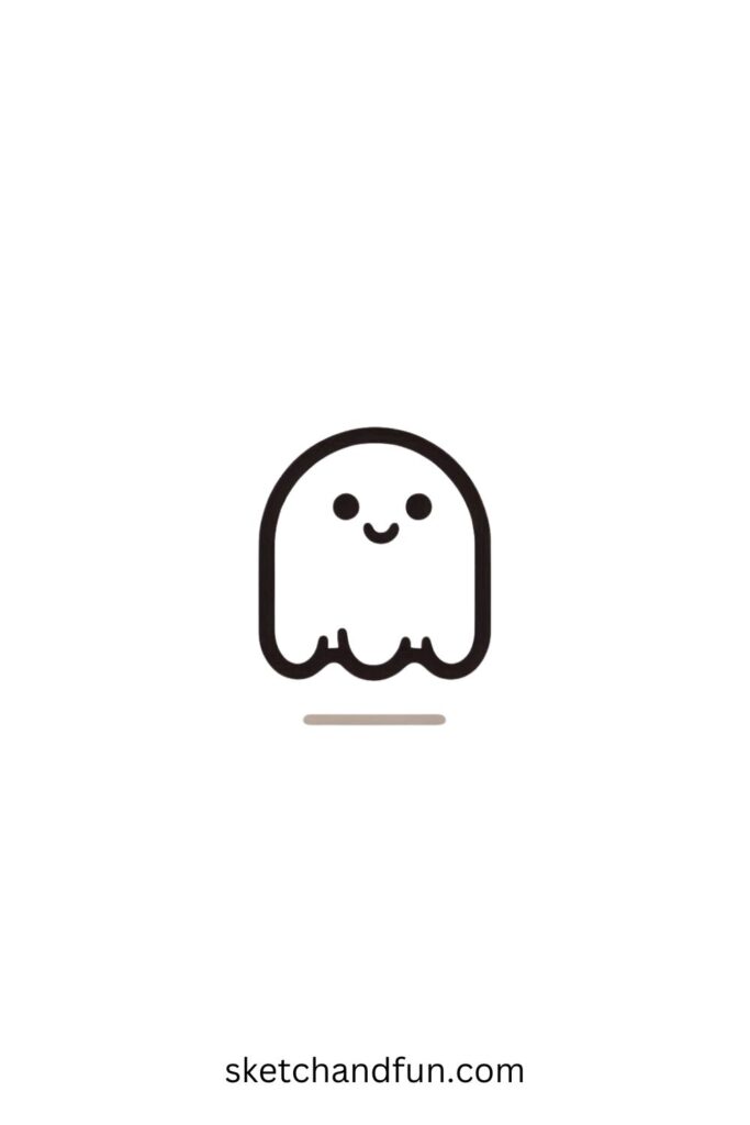 Cool Doodles To Draw, Happy Ghost