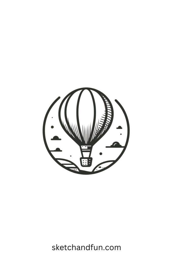 Easy Things To Sketch, Hot Air Balloon 