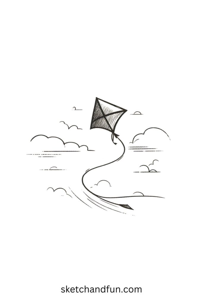Sketch Drawing Ideas, Kite