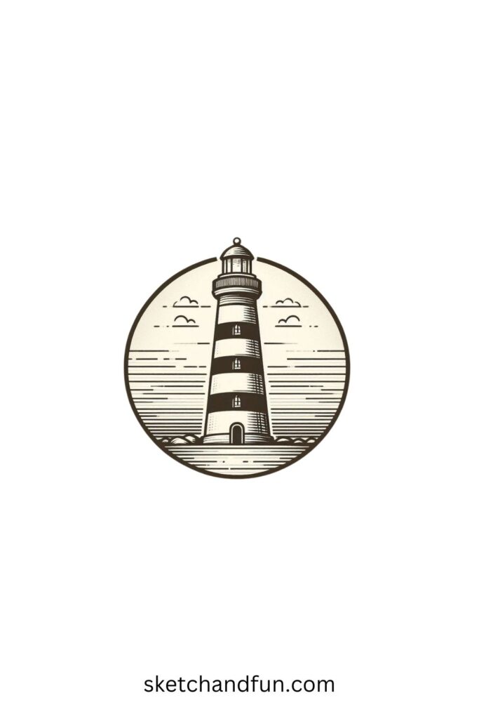 Sketch Art Ideas, Lighthouse