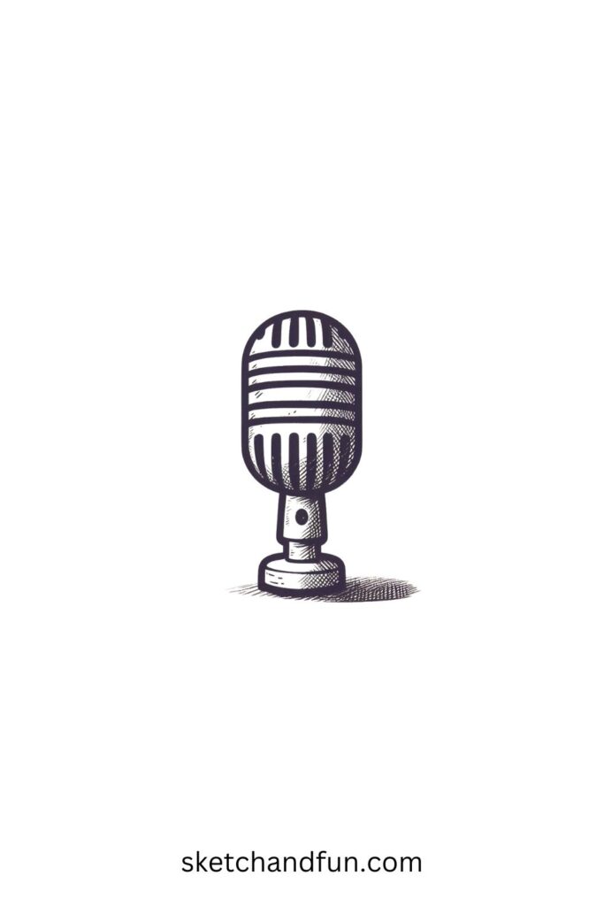 Easy Sketches For Beginners, Microphone