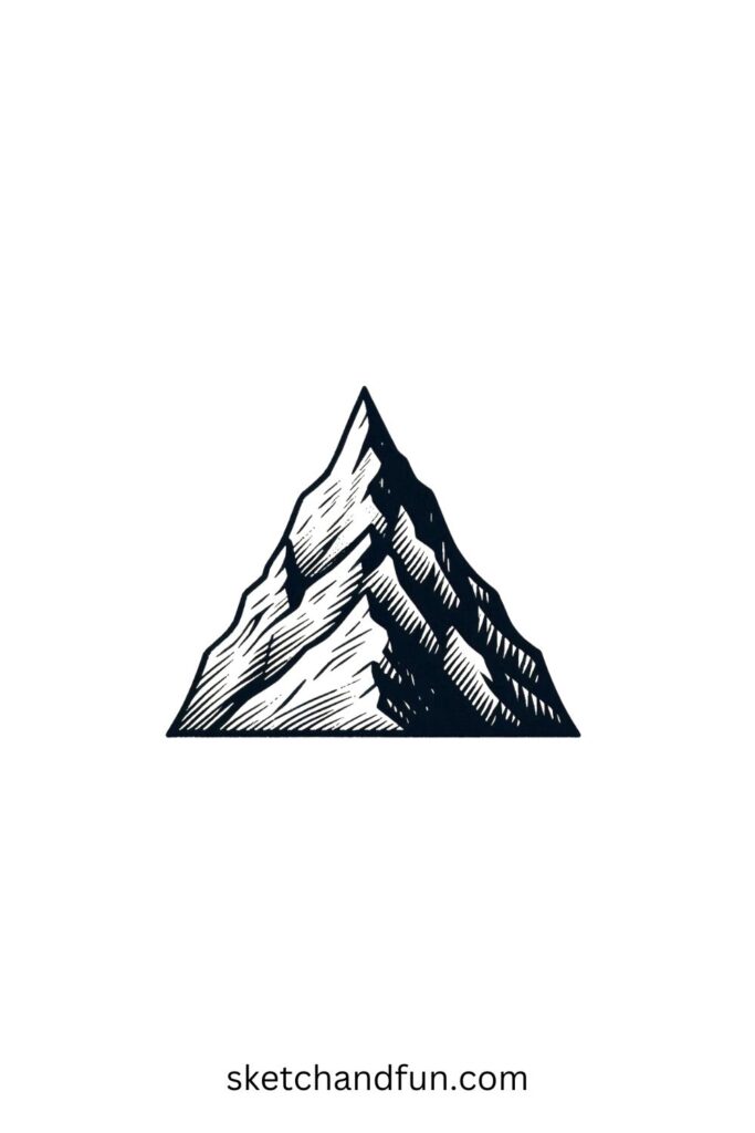Sketching Ideas Easy, Mountain Peak