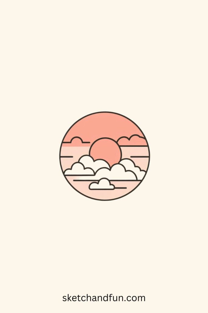 Drawing Aesthetic Ideas, Pastel Sunset