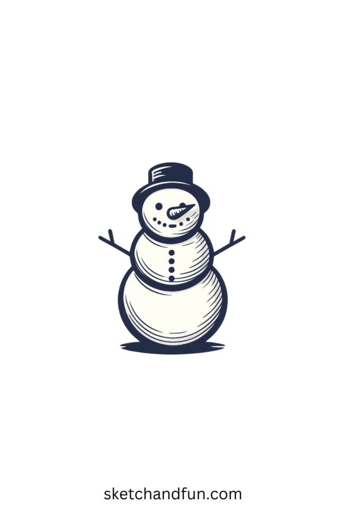 Sketch Drawings Ideas, Snowman