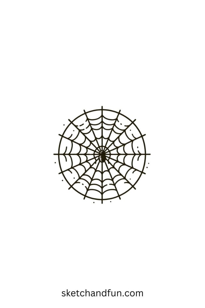 Easy Sketch Ideas, Spider Web