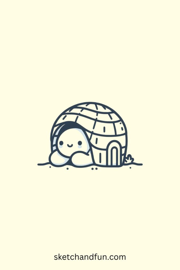 Turtle Drawing, Turtle in a Shell House 