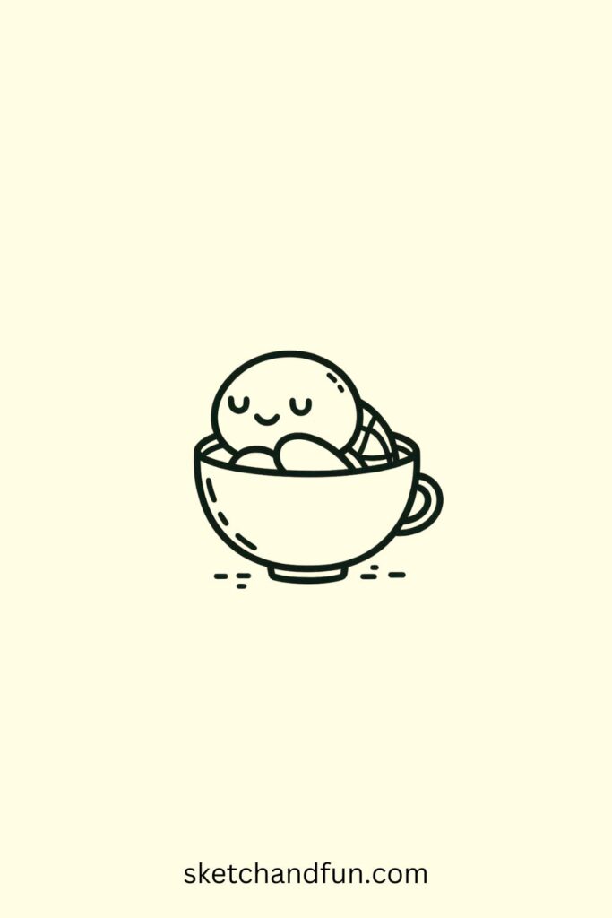 Easy To Draw Turtle, Turtle in a Teacup 