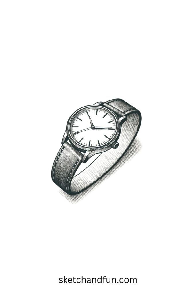 Sketch Drawing Ideas For Beginners, Wristwatch