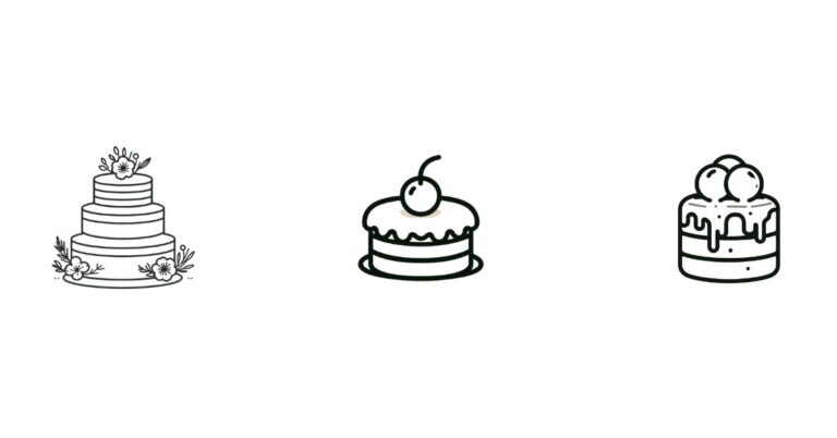Easy Cute Cake Drawing Ideas