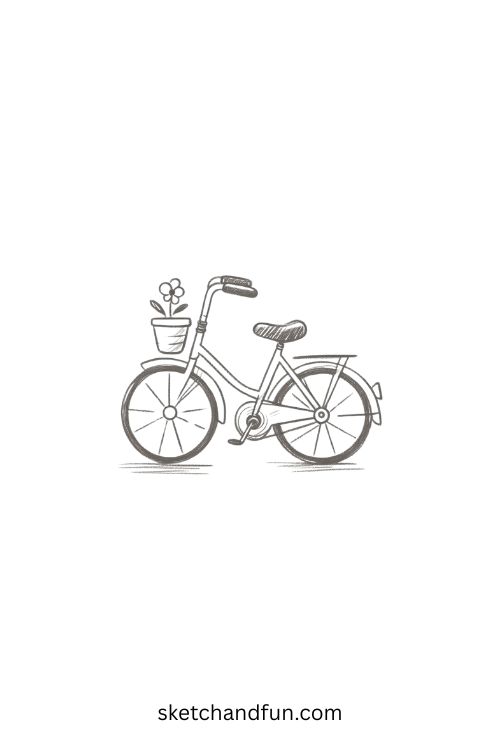 Pencil Drawing Ideas, Bicycle