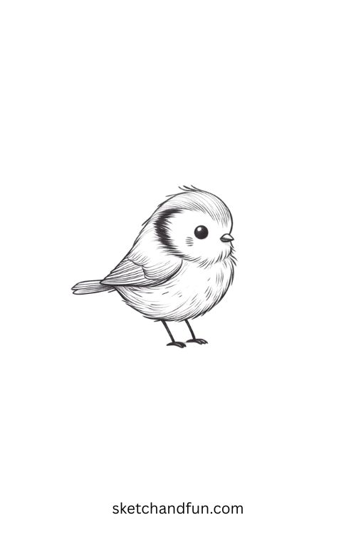 Creative Pencil Sketch Drawing, Bird