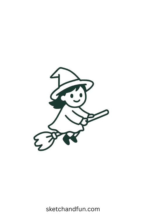 Easy Cute Halloween Drawing