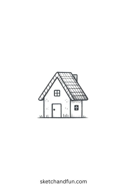 Attractive Pencil Drawing Ideas, House