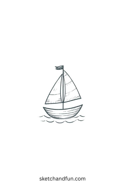 Beautiful Sketch Drawing Ideas, Sailboat
