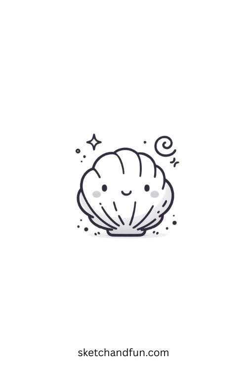 Sketch Drawing Ideas, Seashell