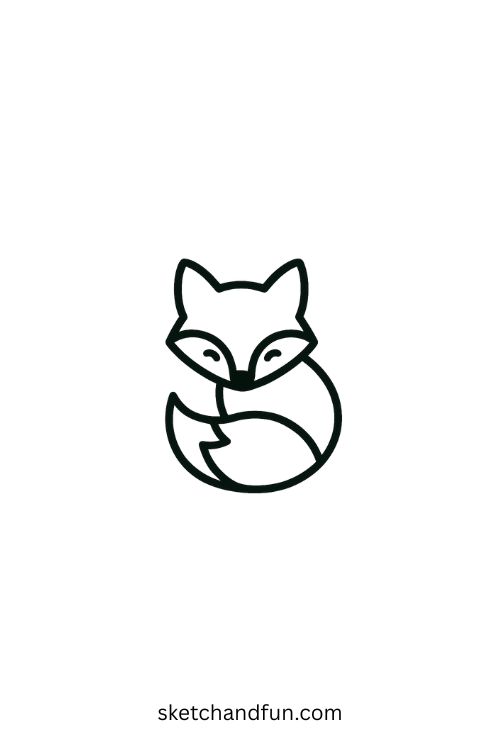 Easy Tattoo Idea For Beginners, Fox