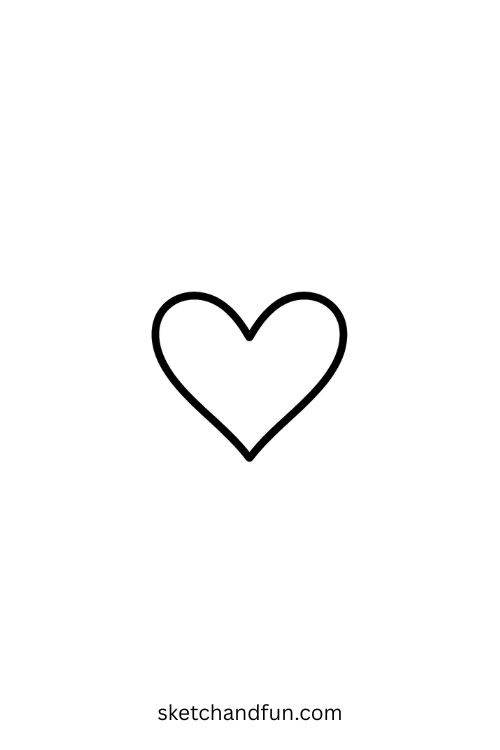 Simple Tattoo For Beginner, Heart
