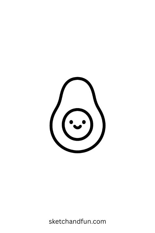 Small Easy Tattoo, Avocado