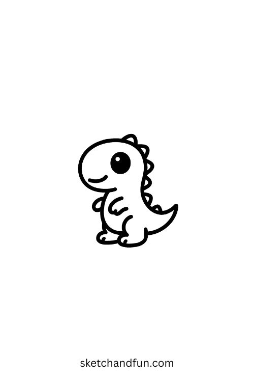 Cute Dinosaur Tattoo Idea