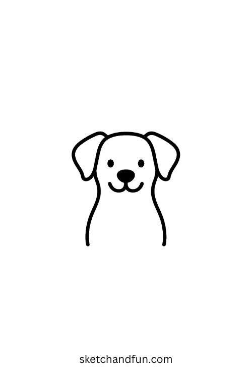 Simple Tattoo For Beginners, Dog