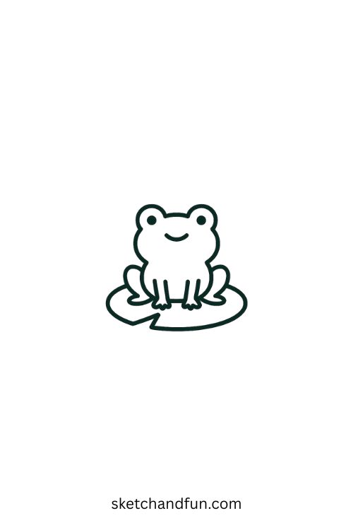 Easy Cute Tattoo Idea, Frog