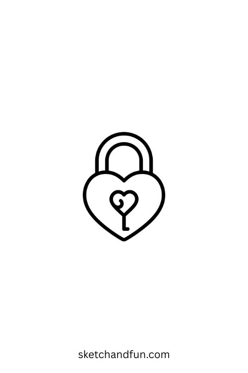 Simple Tattoo For Beginners, Lock