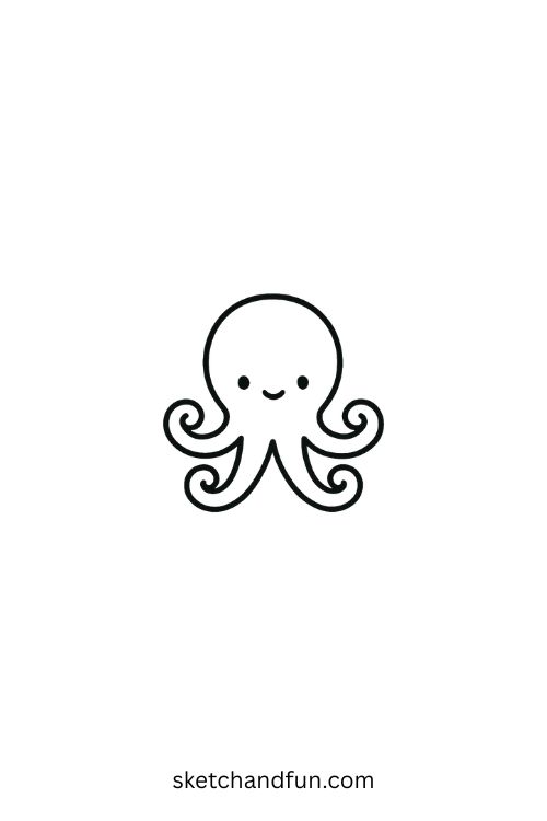 Easy Tattoo Design, Octopus
