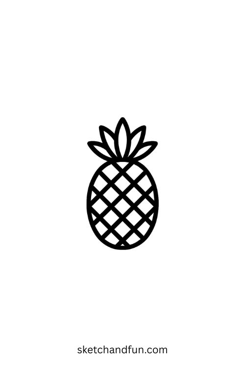 Cool Simple Tattoo, Pineapple