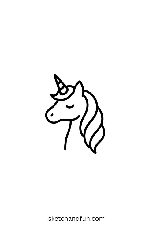Coolest Simple Tattoo, Unicorn