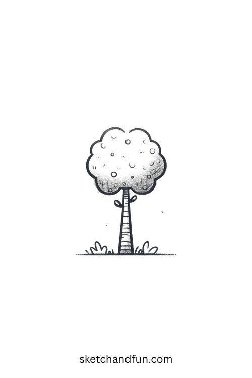 Pencil Drawing, Tree
