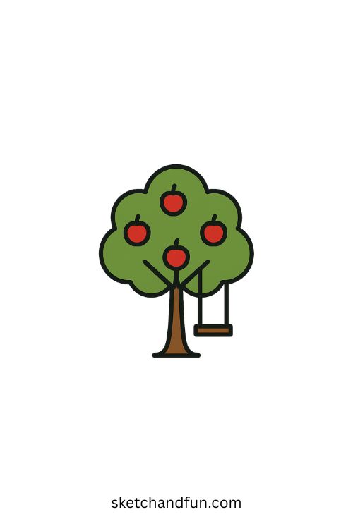 Apple Tree Drawing