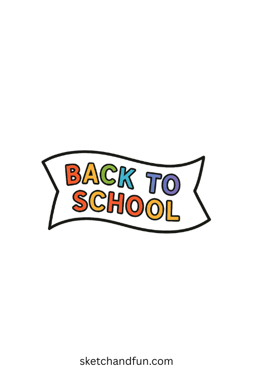 Welcome Back To School Drawing