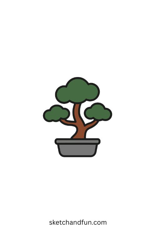 Bonsai Tree Drawing