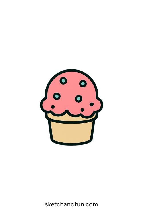 Bubblegum Ice Cream Drawing