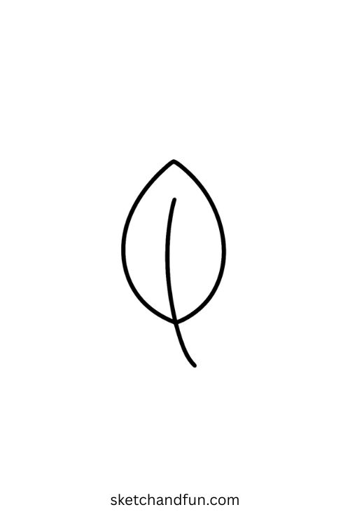 Leaf Drawing Ideas For Beginners, Magnolia Leaf