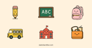 Easy Cute Back To School Drawing Ideas For Kids