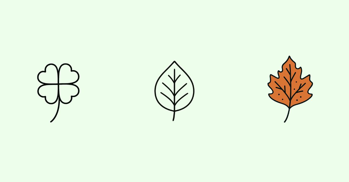 ð± 20+ Easy Cute Leaf Drawing Ideas