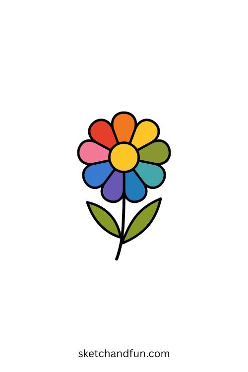 Creative Flower Drawing, Fantasy Flower