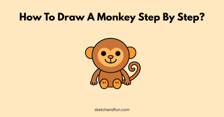 How To Draw A Monkey Step By Step For Kids