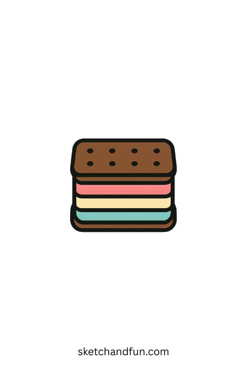 Ice Cream Sandwich Drawing