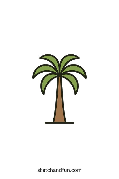 Palm Tree Drawing