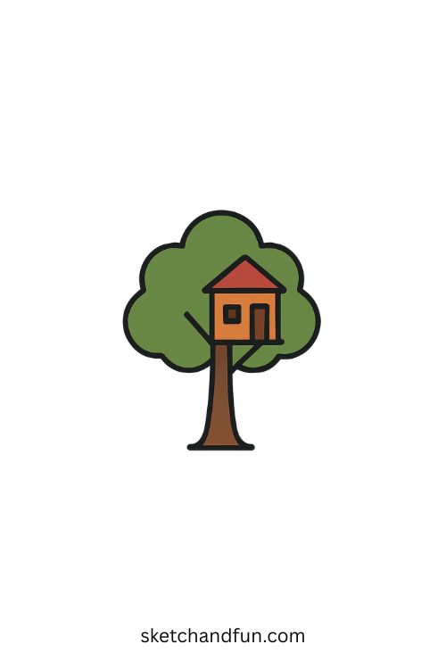 Treehouse Drawing