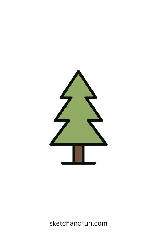 Triangle-shaped Tree Drawing