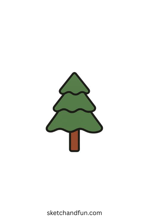 Wavy Tree Drawing