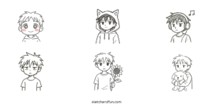 52+ Easy Cute Anime Boy Drawing Ideas For Beginners