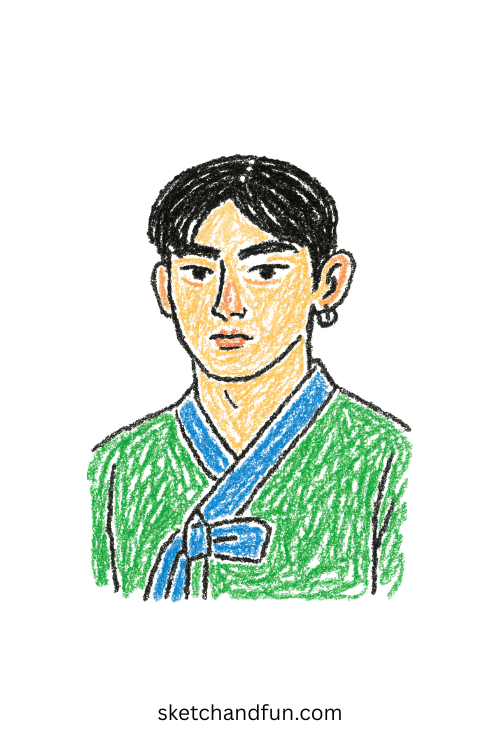 Jinu K-Pop Demon Hunters Drawing Cute